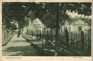 Balatonmária-fürdő, Parti sétány, Gyenes Lajos fióküzlete Nagykanizsáról. Kiadja Gyenes Lajos (EK)