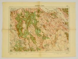 cca 1931 Felsőgalla és Dorog környéke, 1:75000, M. Kir. Állami Térképészet, 47×63 cm