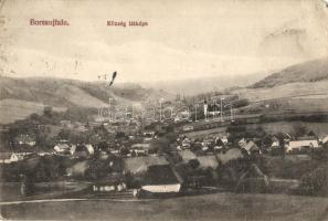 Borsaújfalu, Vultureni; Község látképe. Gidály Izidor kiadása / general view (EM)