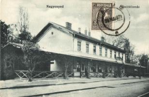 Nagyenyed, Aiud; vasútállomás / Bahnhof / railway station