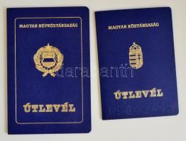 1990-1993 2 db magyar útlevél
