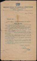 1917 Bp., Magyar Királyi Honvédelmi Minisztérium Hadsegélyező Hivatala által kiküldött értesítő levél képeslap megrendelésének lehetőségéről