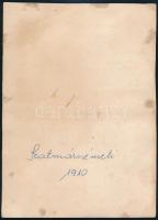 1910 Szatmárnémeti, Székely Testvérek szíjgyártó, nyerges és bőröndös üzlete, dolgozók csoportképe a...