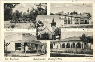 Balatonboglár, Jankovich-telep, Park, Római katolikus templom, Kaszinó, MÁV vasútállomás, Györe József üzlete és saját kiadása