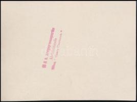 cca 1915 Osztrák-magyar tábori nyomda, nyomdagépekkel, katonákkal, feliratozott fotó, 11,5x15,5 cm /...