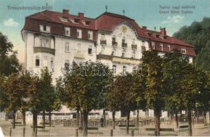 Trencsénteplic-fürdő, Kupele Trencianske Teplice; Teplicz nagy szálloda + Vörös kereszt kórház katonai ápolási ügy / Grand Hotel (EK)
