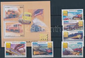International Stamp Exhibition, BELGICA set + block, Nemzetközi Bélyegkiállítás, BELGICA sor + blokk