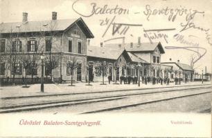 Balatonszentgyörgy, Vasútállomás