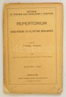 Torma Károly: Repetitorium Dacia régiség és felirattani irodalmához. Bp., 1880. MTA. 187p. Felvágatlan.
