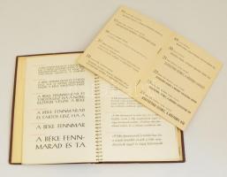 cca 1950 Az Athenaeum nyomda betűmintái. Bemutató mappa és kísérő füzet