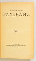 Karinthy Frigyes: Panoráma. Első kiadás! Békéscsaba,1926, Tevan. Kiadói egészvászon-kötésben, szép á...
