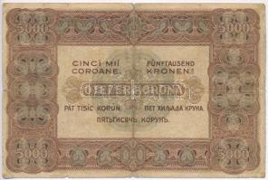 1920. 5000K "Orell Füssli Zürich" piros sorozat- és sorszám T:III- ly. 
Adamo K38