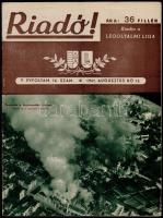 1942 Riadó! A Légoltalmi Liga V. évfolyamának 16. száma, hajtott