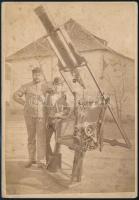 1882 Ógyalla, Csillagvizsgáló, hátoldalán feliratozva, kissé foltos, kopott, kartonra kasírozva, 15,5x11 cm