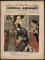 1901 Journal Amusant No. 104, journal humoristique - francia nyelvű vicclap, illusztrációkkal, 16p / French humor magazine