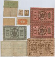 1918. 25K "3028" sima hátlappal, eltérő méretű és színű sorozat- illetve sorszámmal + 9db ...