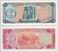 Libéria 2009. 5$ + 10$ T:I
Liberia 2009. 5 Dollars + 10 Dollars C:UNC