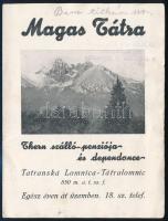 cca 1920 Tátralomnic, Thern szálló reklám prospektusa, 15,5x12 cm / Tatranska Lomnica, Hotel Thern advertisement booklet, 15,5x12 cm