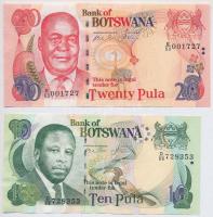 Botswana 2002. 20P + 2007. 10P T:II-III Botswana 2002. 20 Pula + 2007. 10 Pula C:XF-F