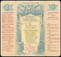 1898 Budapest, Az osztrák-magyar hadsereg 16. Gróf Üxküll Gyllenband huszárezredének 100 éves jubile...