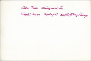 1948 Kádár János (1912-1989) belügyminiszterként és Münnich Ferenc (1886-1967) rendőrfőkapitányként ...