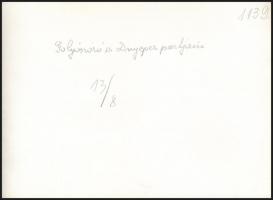 1942 Golyószóró a Dnyeper partján, hátoldalon feliratozott eredeti katonai sajtófotó, 131x8 cm