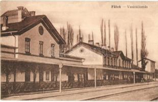 Fülek, Filakovo; vasútállomás / railway station / Bahnhof