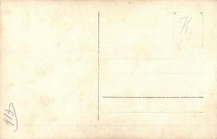 1913 Bálványosfürdő, Torjai Büdös-barlang, kiránduló gyerek csoport / cave, tourist children, group ...