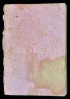 1944 Mini tárca-naptár, Bp. vitéz Szénásy Béla. Papírkötés, foltos