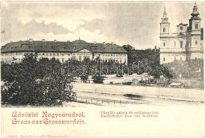 Nagyvárad, Oradea, Grosswardein; Püspöki palota és székesegyház / bishops palace and cathedral