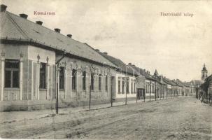 Komárom, Komárno; Tisztviselő telep, utca / officers colony, street view