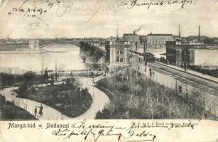 Budapest XIII. Margit híd, villamos. M. T. és F. I. Koch és Warga (kopott sarkak / worn corners)