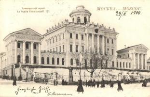 Moscow, Moskau, Moscou; Musée Roumiantzeff / Rumyantsev Museum in winter. Phototypie Scherer, Nabholz & Co. (EK)