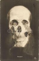Bonjour! / bizarre optical illusion, ladies, skull. GG. Co. 5126. (EK)