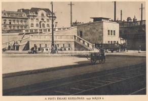 cca 1937 Horthy Miklós-híd 1933-1937, képes leporelló füzet ismertető szöveggel, fűzött kötésben