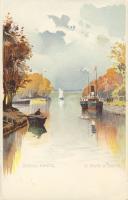 Siófok kikötő Litho