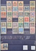 443 darabos okmánybélyeg vízjelállás gyűjtemény 1903-1909 közte rengeteg számvízjel és csillag, hozz...