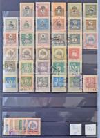 443 darabos okmánybélyeg vízjelállás gyűjtemény 1903-1909 közte rengeteg számvízjel és csillag, hozz...