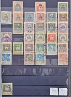 443 darabos okmánybélyeg vízjelállás gyűjtemény 1903-1909 közte rengeteg számvízjel és csillag, hozz...