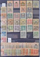 443 darabos okmánybélyeg vízjelállás gyűjtemény 1903-1909 közte rengeteg számvízjel és csillag, hozz...