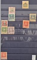 443 darabos okmánybélyeg vízjelállás gyűjtemény 1903-1909 közte rengeteg számvízjel és csillag, hozz...