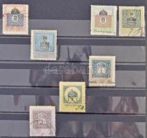 443 darabos okmánybélyeg vízjelállás gyűjtemény 1903-1909 közte rengeteg számvízjel és csillag, hozz...