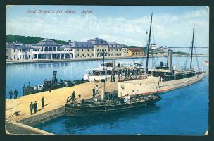 1916 Képeslap / Postcard "K.u.K. Seeflugstation Puntisella" + "MFP POLA" - Budap...