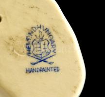 Herendi porcelán nyúlpár, kézzel festett, hibátlan, 8,5x7 cm