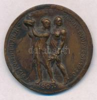 Sződy Szilárd (1878-1939) 1925. "Főiskolai Bajnokságok Budapest 1930 / Bajnoki Érem" Br díjérem, gravírozva "4x100 STF II. 1930/1931" (42mm) T:2- ph., fülhiány