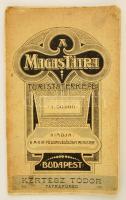 cca 1910 A Magas Tátra turistatérképe, kiadja a M. Kir. Földmivelésügyi Minister, Kertész Tódor Tátr...
