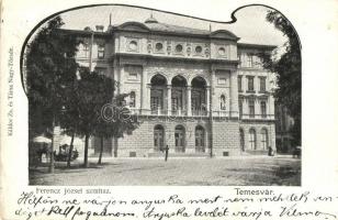 Temesvár, Timisoara; Ferencz József színház / theatre. Art Nouveau