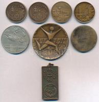 Vegyes: 8db emlékérem, közte városi emlékérmek, Szentendre, Kalocsa, Salgótarján és Szentendre, vala...