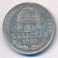 1869KB 20kr Ag Magyar Királyi Váltó Pénz T:2,2- k. Adamo M10.1