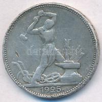 Szovjetunió 1925. 50k Ag T:3 ü.,ph.
Soviet Union 1925. 50 Kopeks Ag C:F ding,edge error 
Krause Y#...